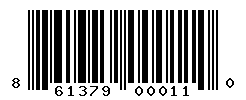UPC barcode number 861379000110