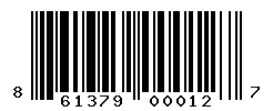 UPC barcode number 861379000127