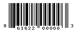 UPC barcode number 861622000003