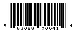 UPC barcode number 863086000414