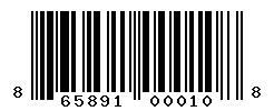 upc 865891000108 barcode image