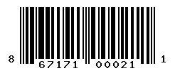 UPC barcode number 867171000211