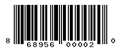 UPC barcode number 868956000020