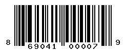 UPC barcode number 869041000079