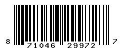 UPC barcode number 8710466299727