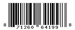 UPC barcode number 8712609641998