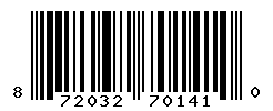 UPC barcode number 8720329701410