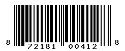 UPC barcode number 872181004128