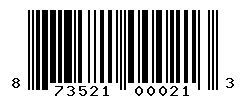 upc 873521000213 barcode image