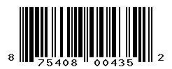 UPC barcode number 875408004352