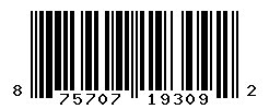 UPC barcode number 875707193092