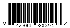 UPC barcode number 877991002517