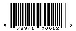 UPC barcode 878971000127