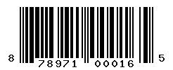 UPC barcode 878971000165
