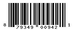 UPC barcode number 879349009421