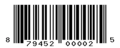 UPC barcode 879452000025
