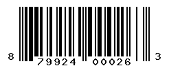 UPC barcode number 879924000263