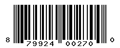 UPC barcode number 879924002700
