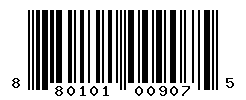 UPC barcode number 8801019009075