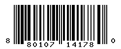 UPC barcode number 8801073141780