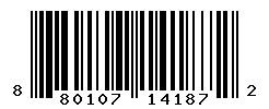 UPC barcode number 8801073141872