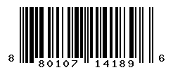 UPC barcode number 8801073141896