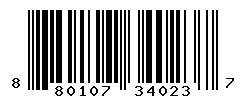 UPC barcode number 8801073340237