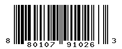 UPC barcode number 8801073910263