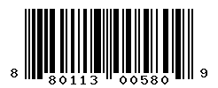 UPC barcode number 8801133005809