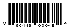 UPC barcode number 880448000684