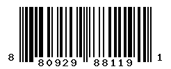 UPC barcode number 8809298881191