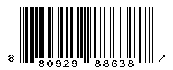 UPC barcode number 8809298886387