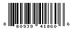 UPC barcode number 8809392418606