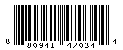 UPC barcode number 8809416470344