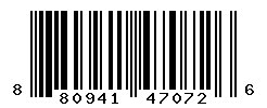 UPC barcode number 8809416470726