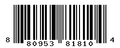 UPC barcode number 8809533818104