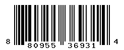 UPC barcode number 8809559369314