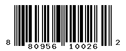 UPC barcode number 8809563100262