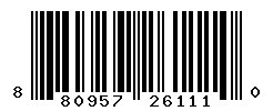 UPC barcode number 8809576261110