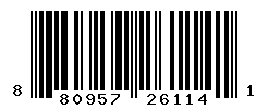 UPC barcode number 8809576261141