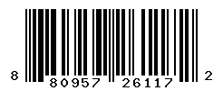 UPC barcode number 8809576261172