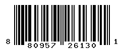 UPC barcode number 8809576261301