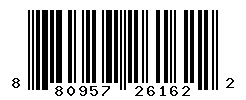 UPC barcode number 8809576261622