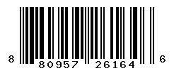 UPC barcode number 8809576261646