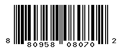 UPC barcode number 8809585080702