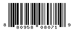 UPC barcode number 8809585080719