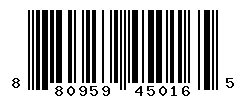 UPC barcode number 8809598450165