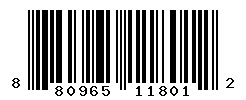 UPC barcode number 8809657118012