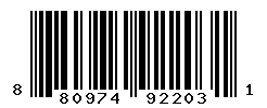 UPC barcode number 8809747922031