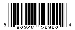 UPC barcode number 8809786599904